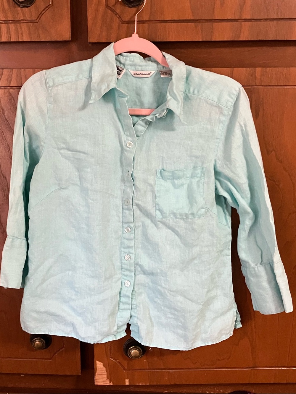 100% linen blouse